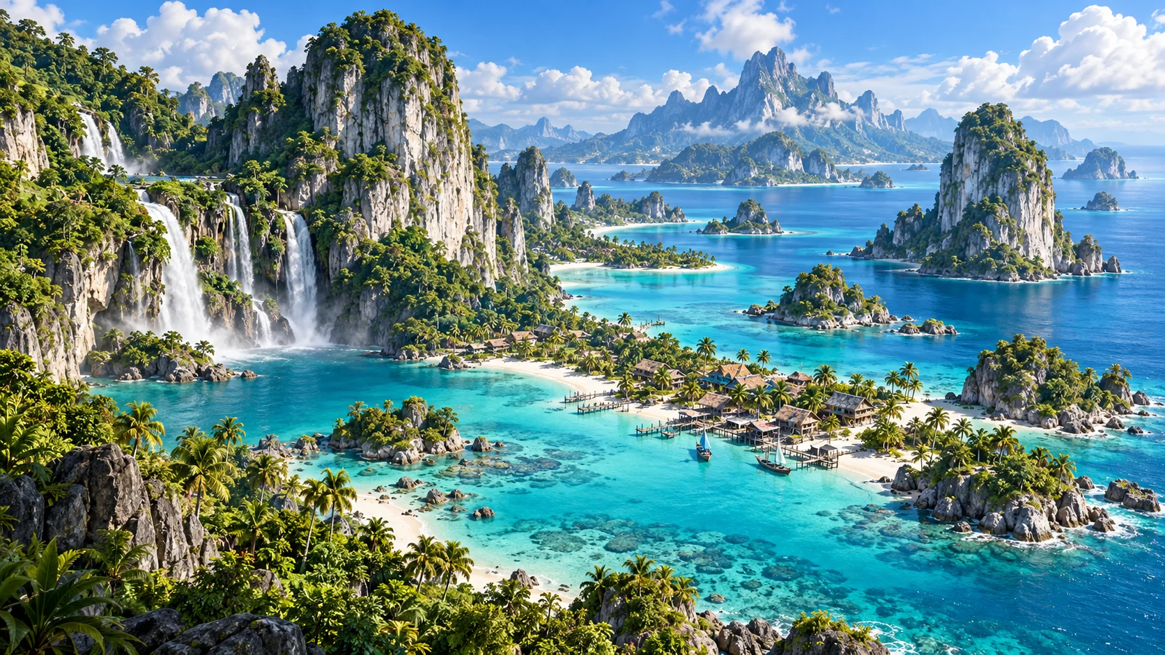 Tropical island concept for Archipelago